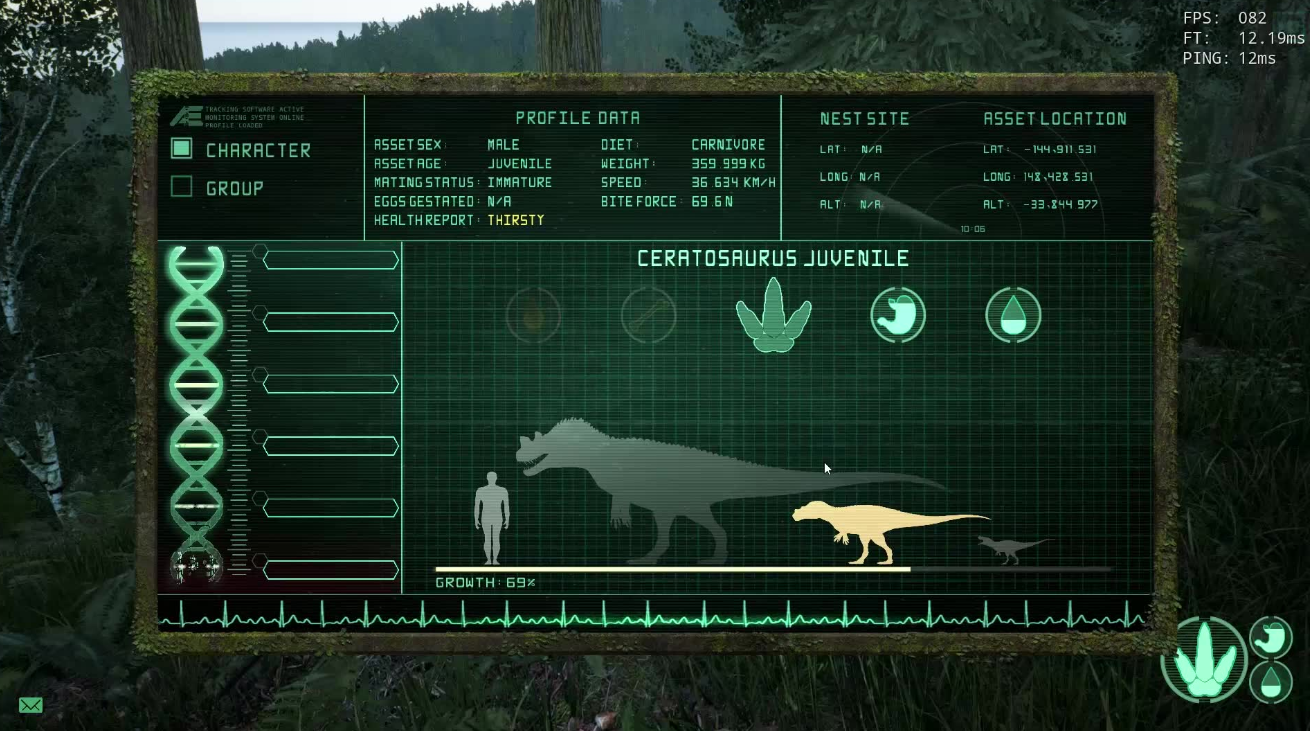 恐龙岛怎么喝水吃肉的