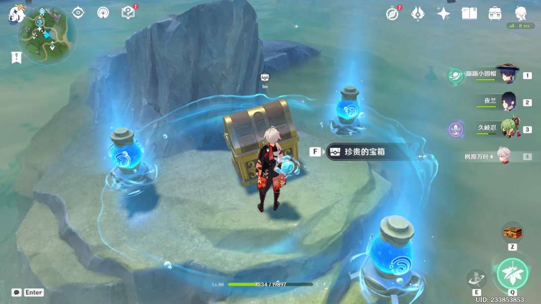 原神雪山海边四根火炬怎么点