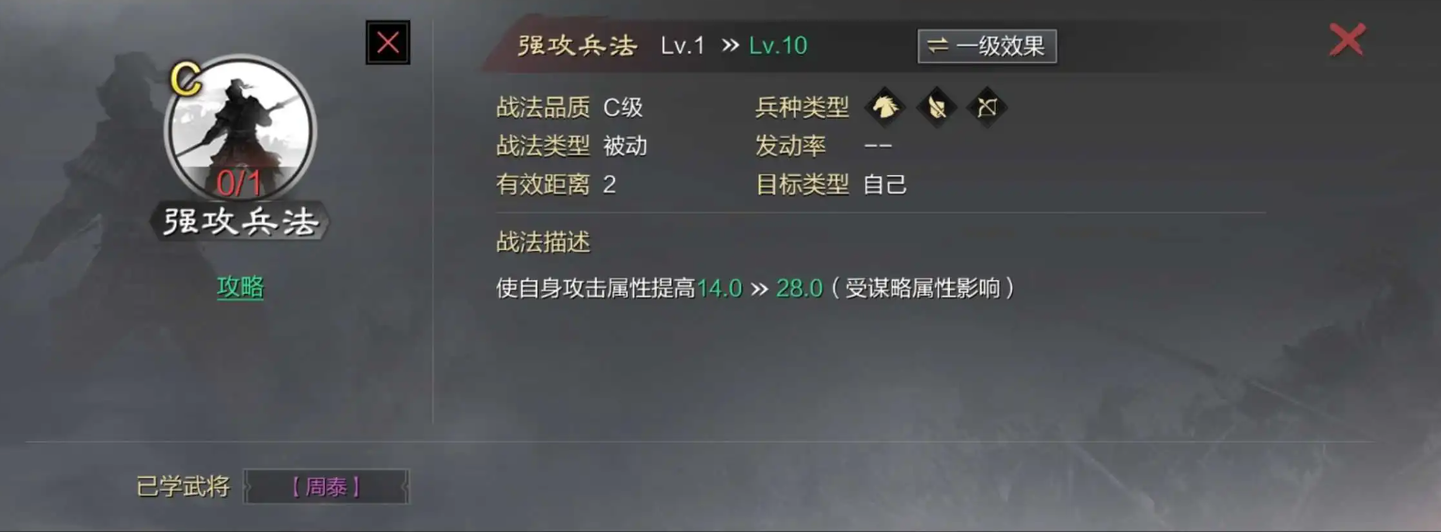 率土之滨主动战法强攻怎么用