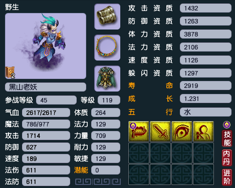 梦幻西游的资质有什么用
