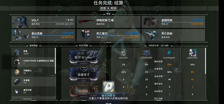 星际战甲技能效率卡都有哪些等级