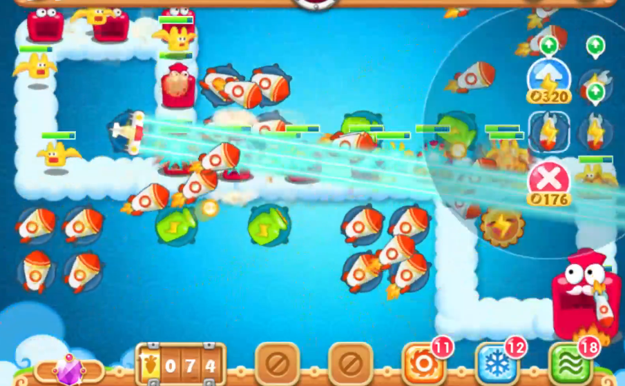 保卫萝卜56关怎么攻略