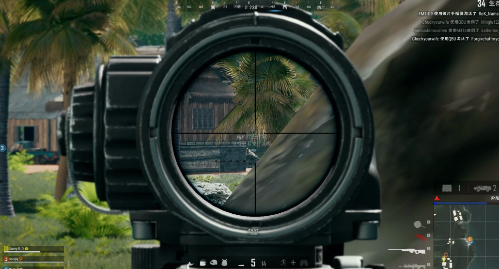 绝地求生大逃杀怎么打远处的人