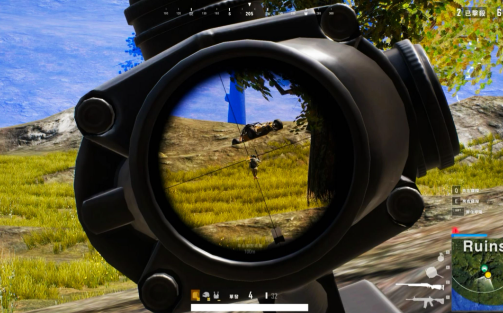 绝地求生大逃杀怎么打远处的人