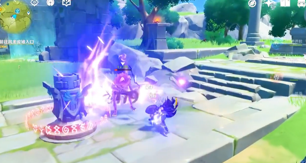 原神奔狼领风结界怎么破