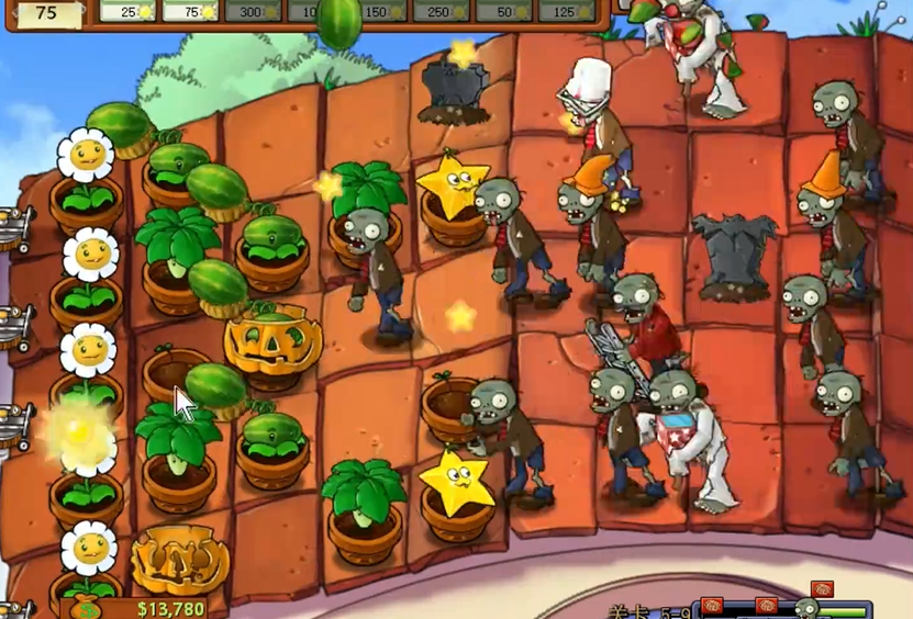 植物大战僵尸95版5-9怎么过