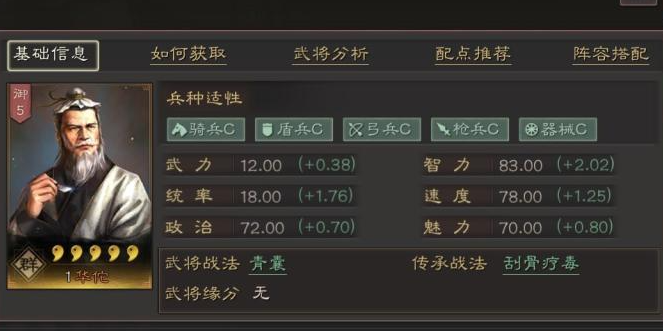 三国志战略版华佗初级怎么加战法
