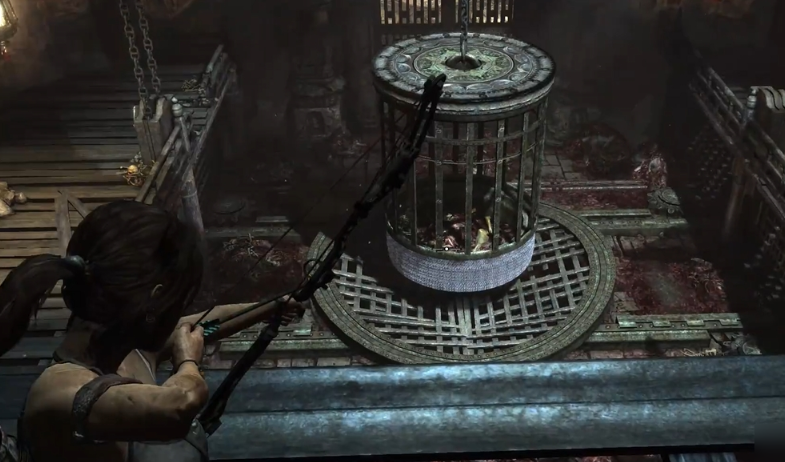 古墓丽影大笼子怎么过