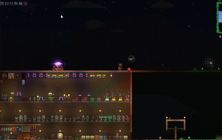 泰拉瑞亚酒保水晶怎么打