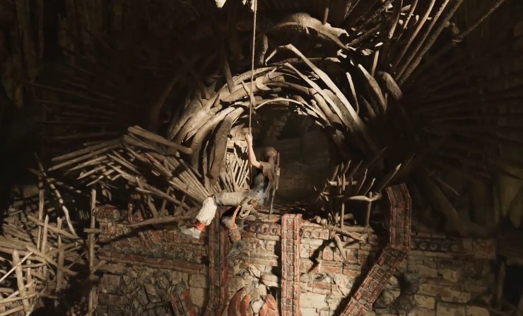 古墓丽影蜘蛛的试炼怎么荡