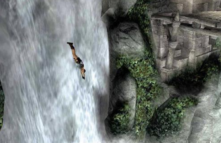 古墓丽影九第一个瀑布怎么过